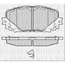 BBP2464 BORG & BECK Комплект тормозных колодок, дисковый тормоз