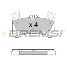 BP3458 BREMSI Комплект тормозных колодок, дисковый тормоз