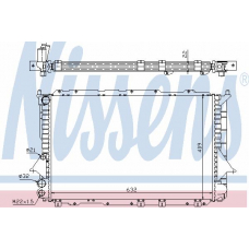 60460A NISSENS Радиатор, охлаждение двигателя