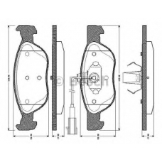 0 986 TB2 730 BOSCH Комплект тормозных колодок, дисковый тормоз