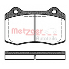 1170725 METZGER Комплект тормозных колодок, дисковый тормоз