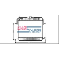 0605501 KUHLER SCHNEIDER Радиатор, охлаждение двигател