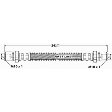 FBH7343 FIRST LINE Тормозной шланг