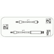 ODS206 JANMOR Комплект проводов зажигания