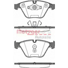 0857.10 METZGER Комплект тормозных колодок, дисковый тормоз