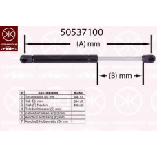 50537100 KLOKKERHOLM Газовая пружина, крышка багажник