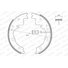 152-2400 WEEN Комплект тормозных колодок