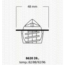 8620 3992 TRISCAN Термостат, охлаждающая жидкость