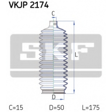 VKJP 2174 SKF Комплект пылника, рулевое управление
