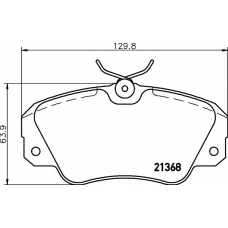 8DB 355 017-771 HELLA PAGID Комплект тормозных колодок, дисковый тормоз