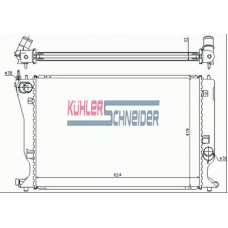 3201671 KUHLER SCHNEIDER Радиатор, охлаждение двигател