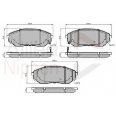 ADB31178 COMLINE Комплект тормозных колодок, дисковый тормоз