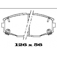 BL1308A2 FTE Комплект тормозных колодок, дисковый тормоз