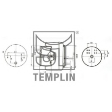 04.060.6006.990 TEMPLIN Кожух пневматической рессоры