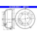 24.0228-0003.1 ATE Тормозной барабан