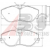 36671 ABS Комплект тормозных колодок, дисковый тормоз