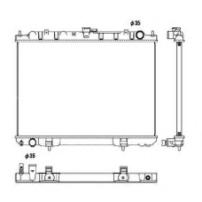 53450 NRF Радиатор, охлаждение двигателя