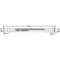 FBH6912 FIRST LINE Тормозной шланг