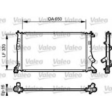 735096 VALEO Радиатор, охлаждение двигателя