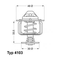 4103.82 WAHLER Термостат, охлаждающая жидкость
