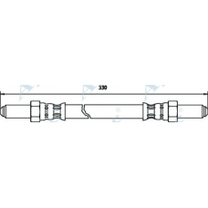 HOS3168 APEC Тормозной шланг