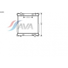 IV2095 AVA Радиатор, охлаждение двигателя