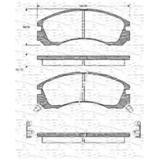 363702161026 MAGNETI MARELLI Комплект тормозных колодок, дисковый тормоз