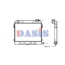 150030N AKS DASIS Радиатор, охлаждение двигателя