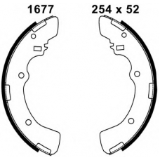 01677 BSF Комплект тормозных колодок
