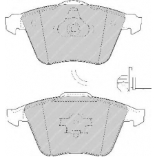 FDS1629 FERODO Комплект тормозных колодок, дисковый тормоз