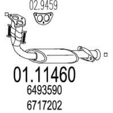 01.11460 MTS Труба выхлопного газа
