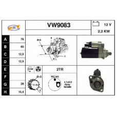 VW9083 SNRA Стартер