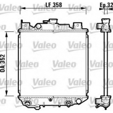 734203 VALEO Радиатор, охлаждение двигателя