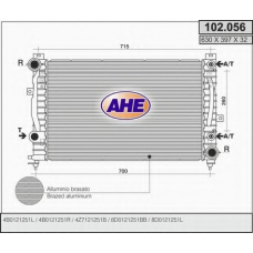 102.056 AHE Радиатор, охлаждение двигателя