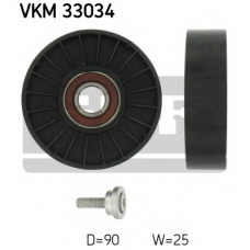 VKM 33034 SKF Паразитный / ведущий ролик, поликлиновой ремень