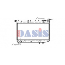 070450N AKS DASIS Радиатор, охлаждение двигателя