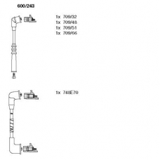 600/243 BREMI Комплект проводов зажигания