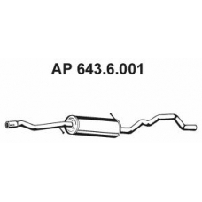 643.6.001 EBERSPACHER Средний глушитель выхлопных газов