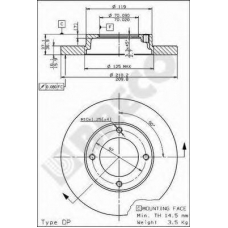 BS 7589 BRECO Тормозной диск