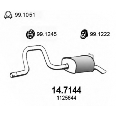 14.7144 ASSO Глушитель выхлопных газов конечный