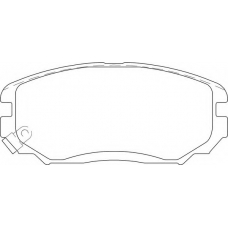 LVXL1635 MOTAQUIP Комплект тормозных колодок, дисковый тормоз