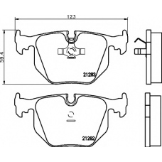 8DB 355 008-121 HELLA PAGID Комплект тормозных колодок, дисковый тормоз