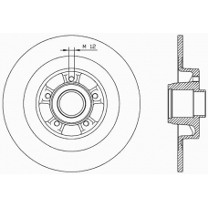 BDA1962.10 OPEN PARTS Тормозной диск