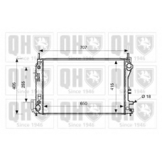 QER2634 QUINTON HAZELL Радиатор, охлаждение двигателя