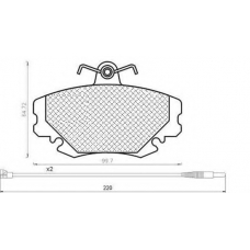 430216171182 MAGNETI MARELLI Комплект тормозных колодок, дисковый тормоз