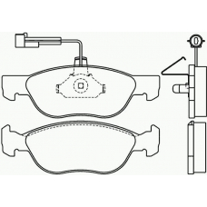 P 23 071 BREMBO Комплект тормозных колодок, дисковый тормоз