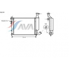 CN2149 AVA Радиатор, охлаждение двигателя
