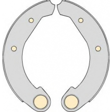 K501910 MGA Комплект тормозов, барабанный тормозной механизм