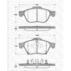 363702161176 MAGNETI MARELLI Комплект тормозных колодок, дисковый тормоз