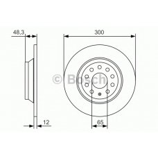 0 986 479 A84 BOSCH Тормозной диск